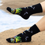 Tropical Fish Bamboo Crew Socks for Women, Underwater Ocean Colorful Bamboo Socks