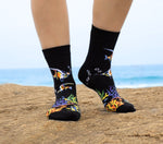 Tropical Fish Bamboo Crew Socks for Women, Underwater Ocean Colorful Bamboo Socks